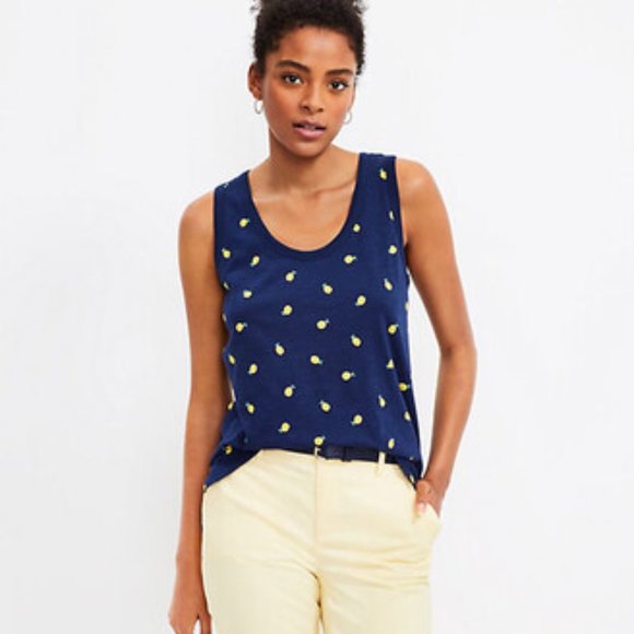 LOFT Tops - 🌎 $19 SALE 🌎  - NWT Loft Lemon Everyday Tank